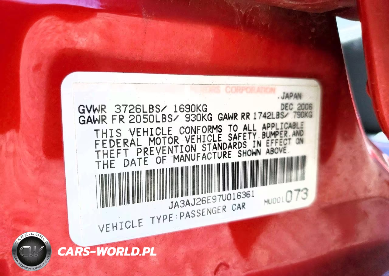 2007 Mitsubishi Lancer Es VIN:JA3AJ26E97U016361 - 12