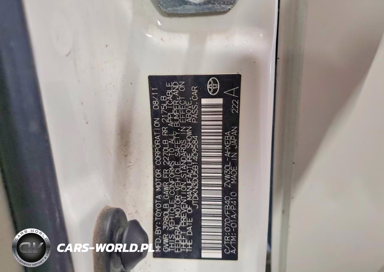 2011 Toyota Prius Two VIN:JTDKN3DU5B1409584 - 12