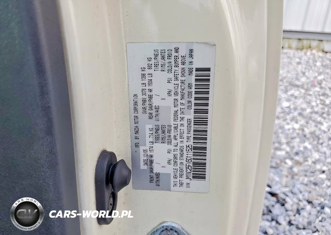 2006 Mazda Mx-5 Miata VIN:JM1NC25FX60111525 - 12