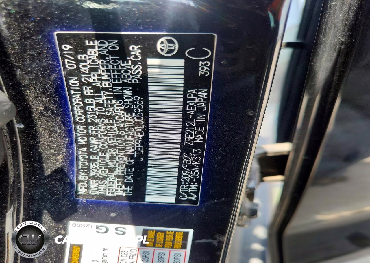 2020 Toyota Corolla Le VIN:JTDEPRAEXLJ059569 - 12
