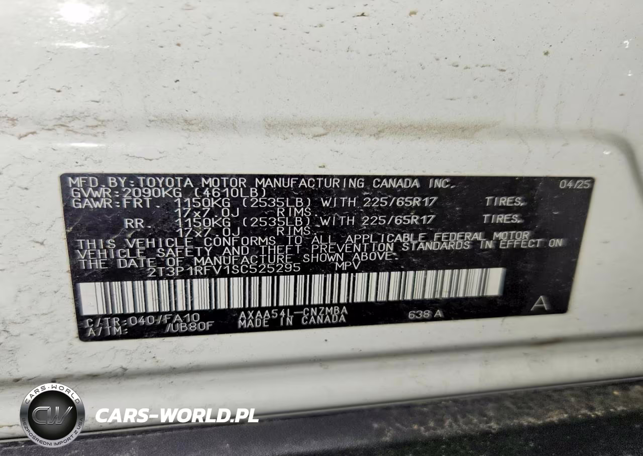 2025 Toyota Rav4 Xle VIN:2T3P1RFV1SC525295 - 14