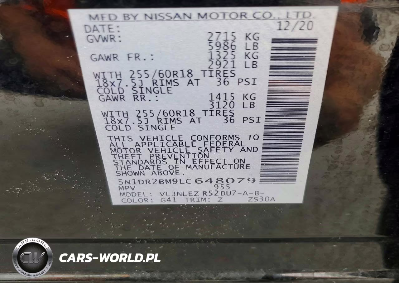 2020 Nissan Pathfinder Sv VIN:5N1DR2BM9LC648079 - 13
