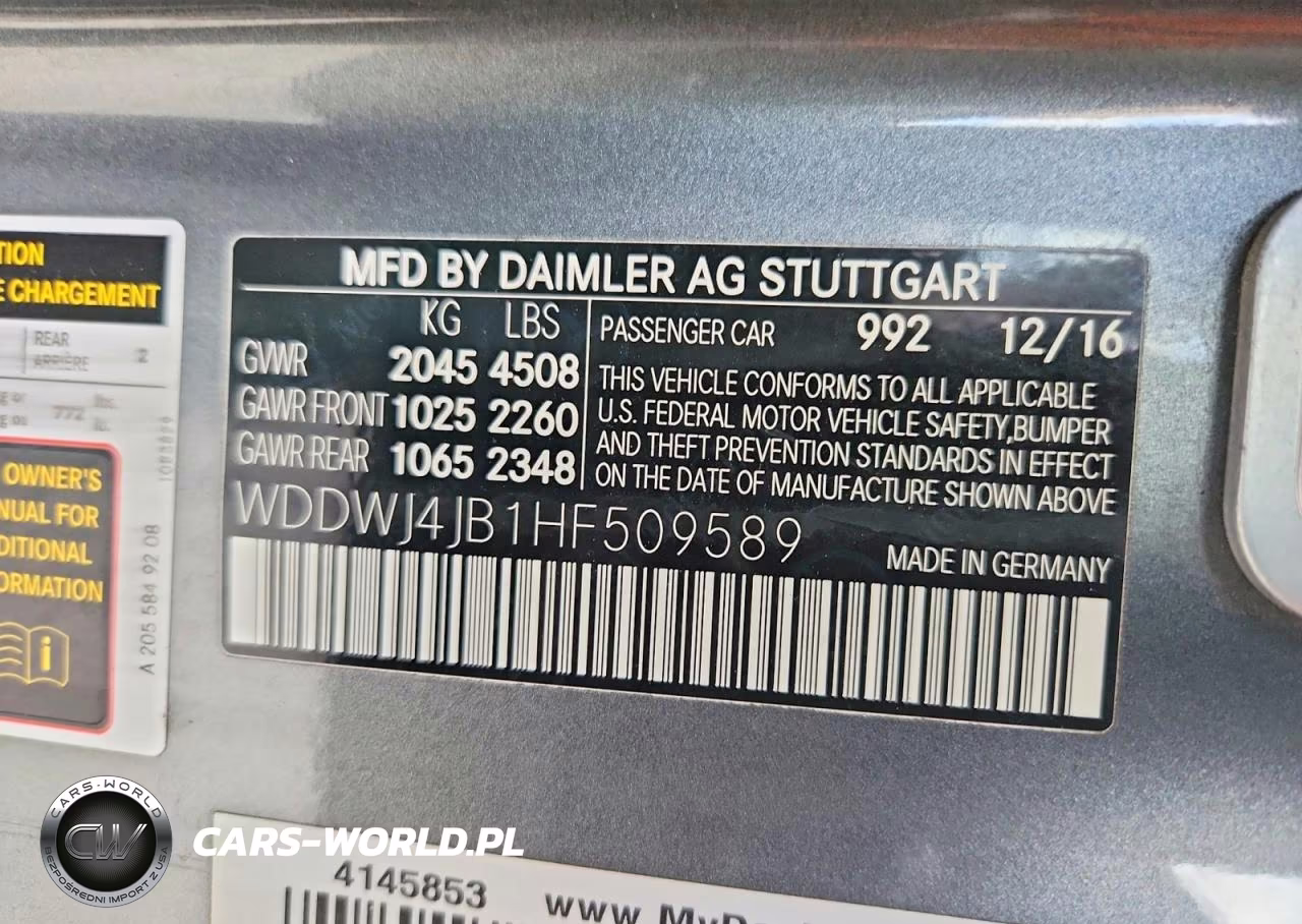 2017 Mercedes-Benz C 300 VIN:WDDWJ4JB1HF509589 - 12