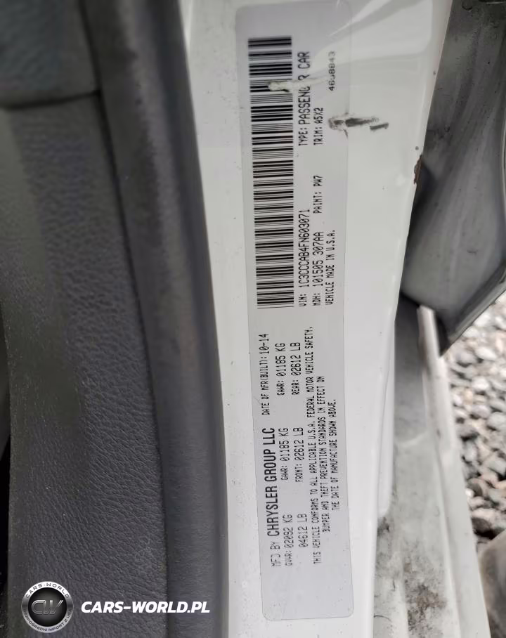2015 Chrysler 200 Limited VIN:1C3CCCAB4FN603071 - 12