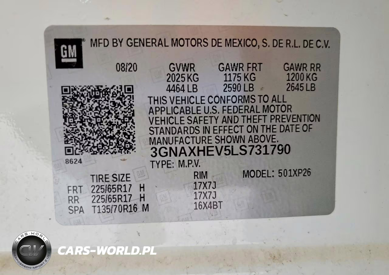 2020 Chevrolet Equinox Ls VIN:3GNAXHEV5LS731790 - 12