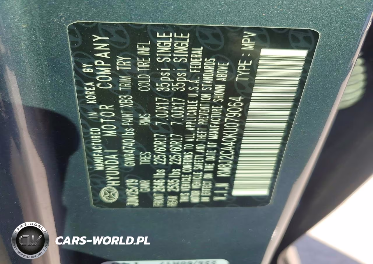 2019 Hyundai Tucson Se VIN:KM8J2CA40KU079064 - 13