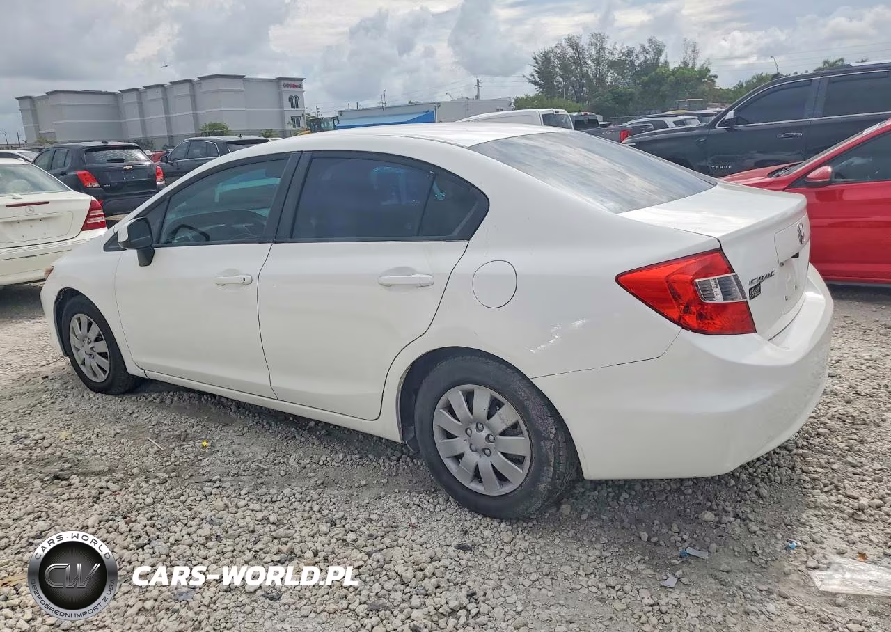 2012 Honda Civic Lx VIN:19XFB2F58CE054628 - 2