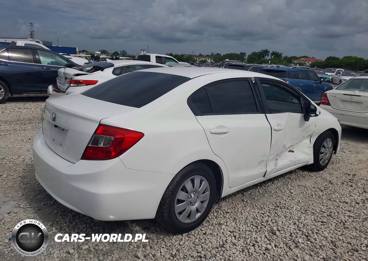 2012 Honda Civic Lx VIN:19XFB2F58CE054628 - 3