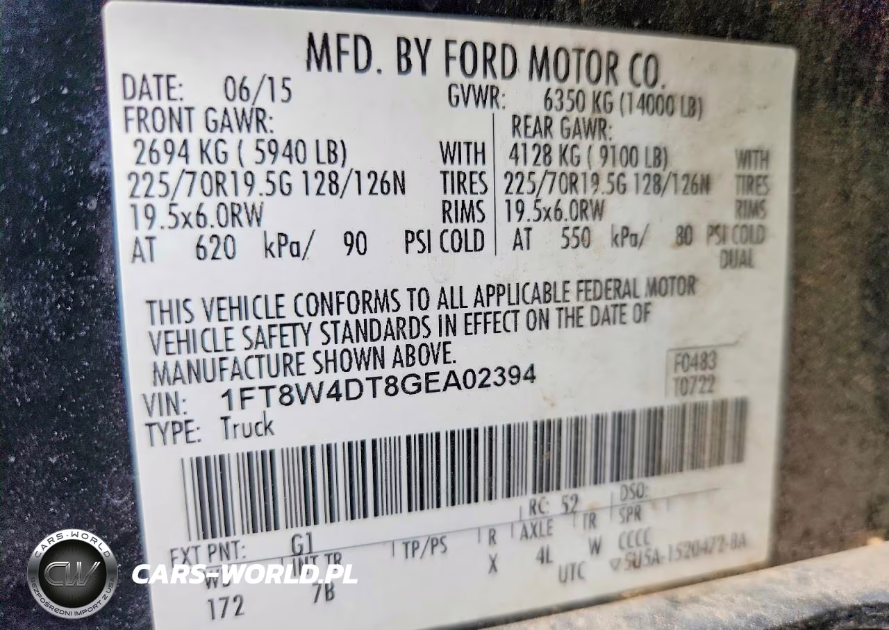 2016 Ford F450 Super Duty VIN:1FT8W4DT8GEA02394 - 13