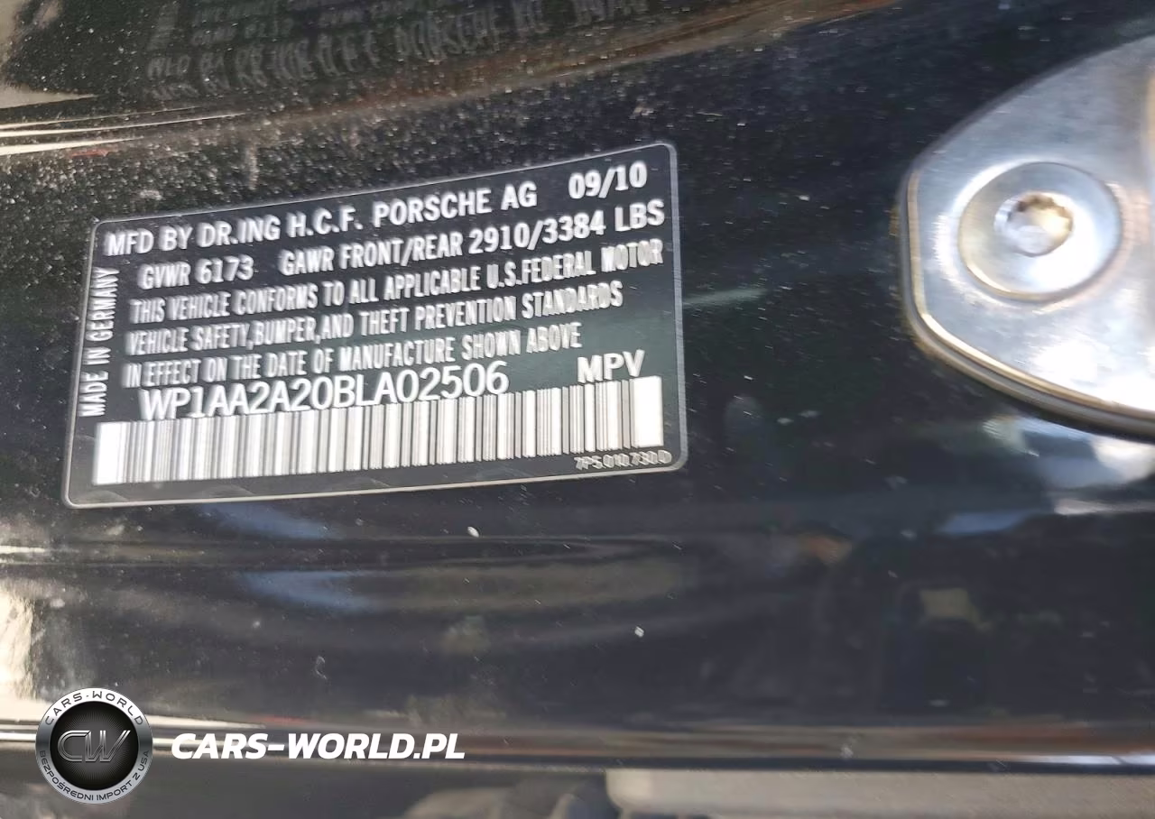 2011 Porsche Cayenne VIN:WP1AA2A20BLA02506 - 13