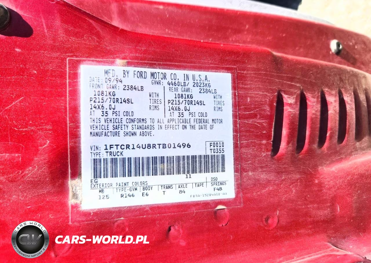 1994 Ford Ranger Super Cab VIN:1FTCR14U8RTB01496 - 12