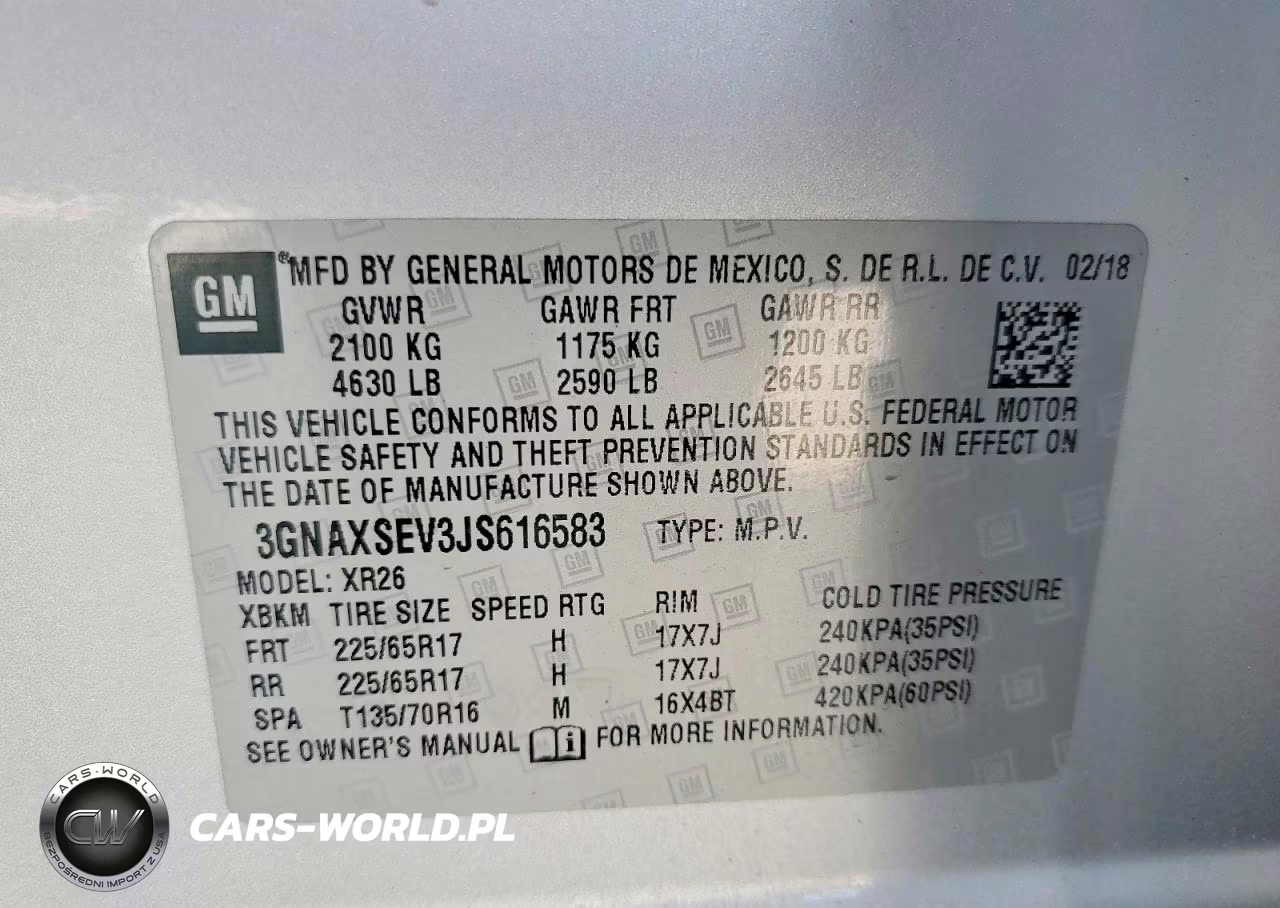 2018 Chevrolet Equinox Lt VIN:3GNAXSEV3JS616583 - 13