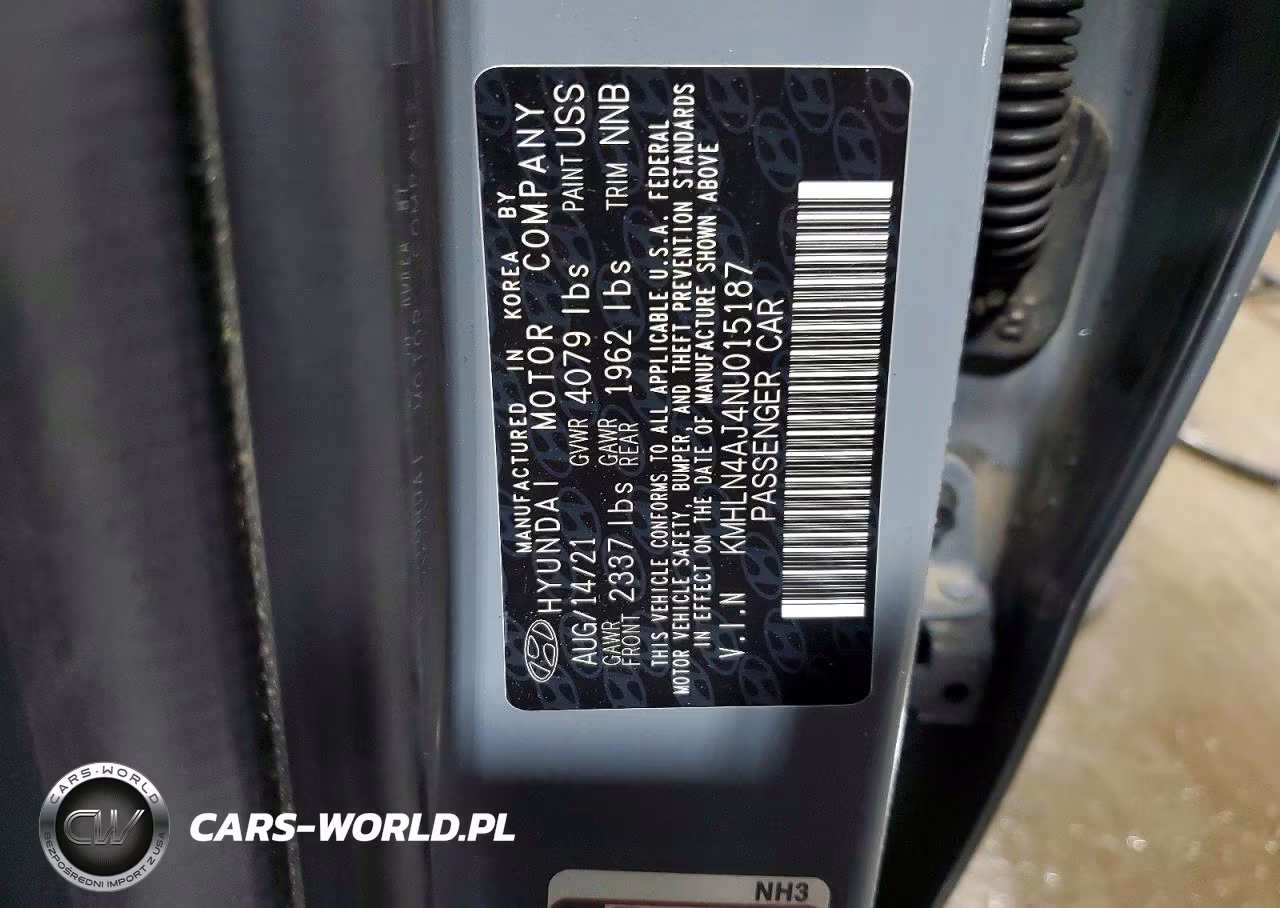 2022 Hyundai Elantra Limited VIN:KMHLN4AJ4NU015187 - 12