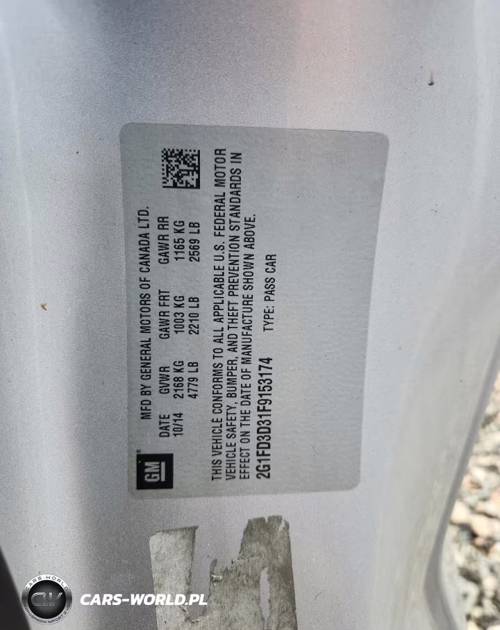 2015 Chevrolet Camaro Lt VIN:2G1FD3D31F9153174 - 12