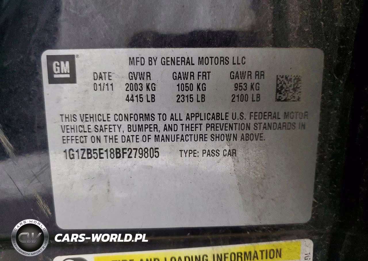 2011 Chevrolet Malibu Ls VIN:1G1ZB5E18BF279805 - 13