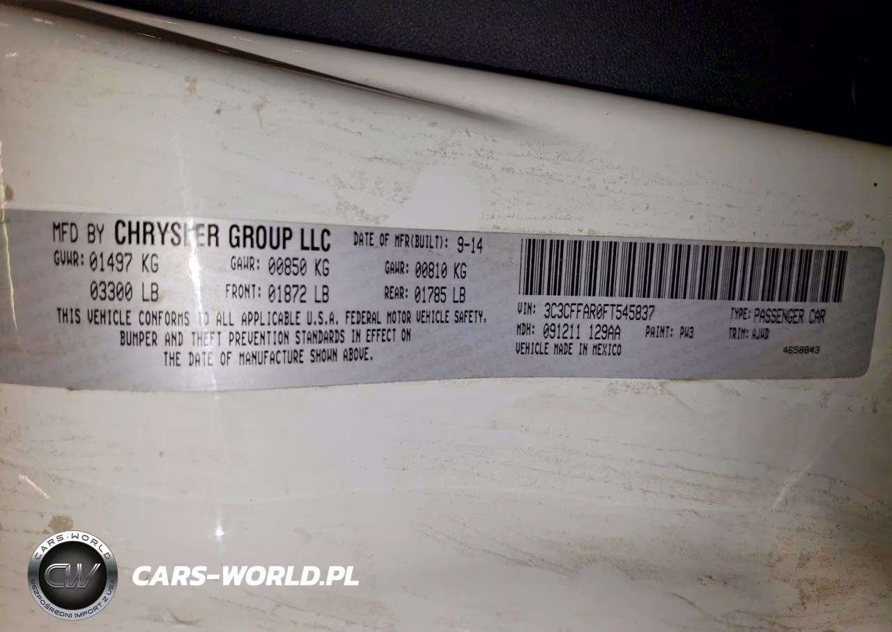 2015 Fiat 500 Pop VIN:3C3CFFAR0FT545837 - 12