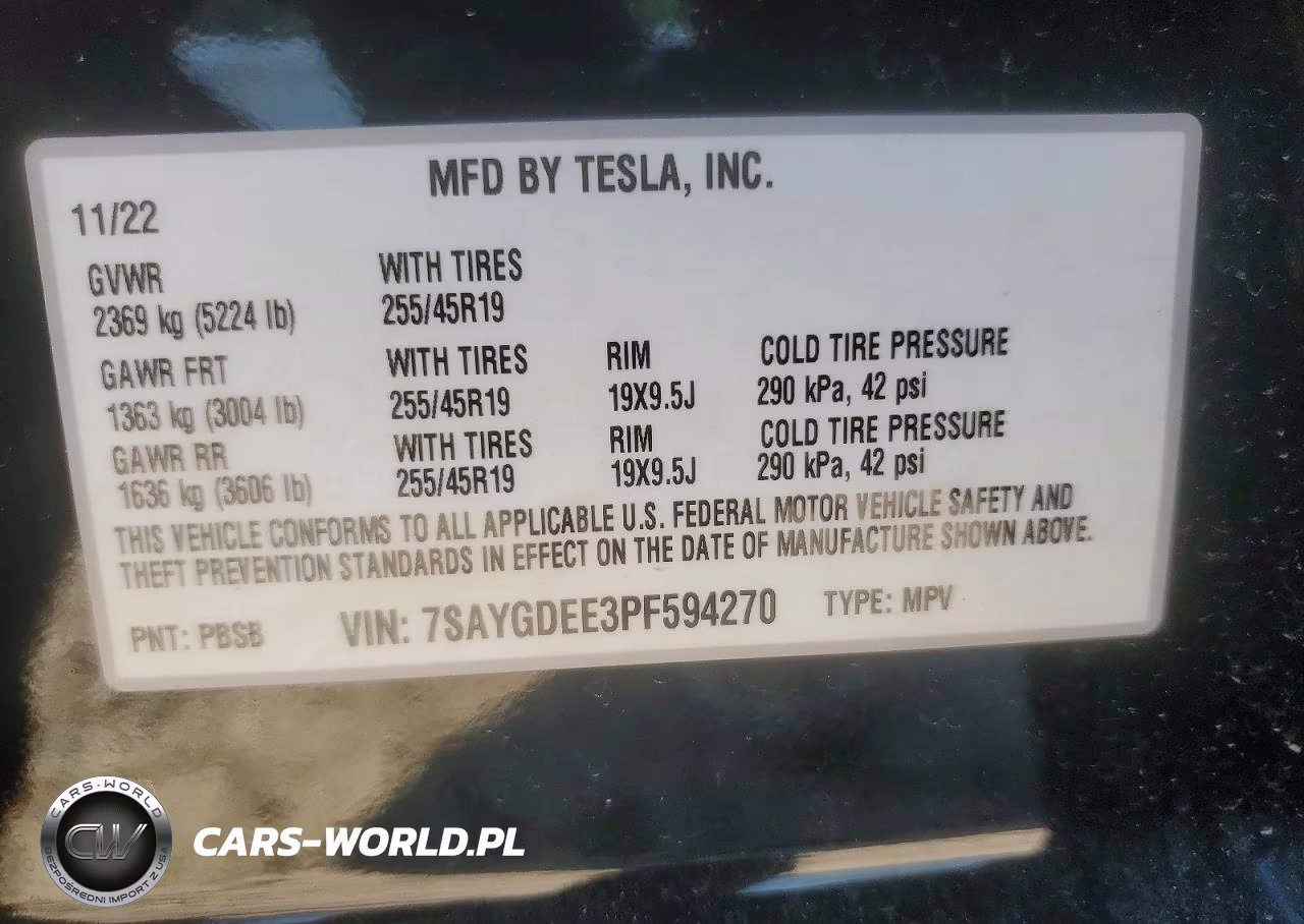 2023 Tesla Model Y VIN:7SAYGDEE3PF594270 - 13
