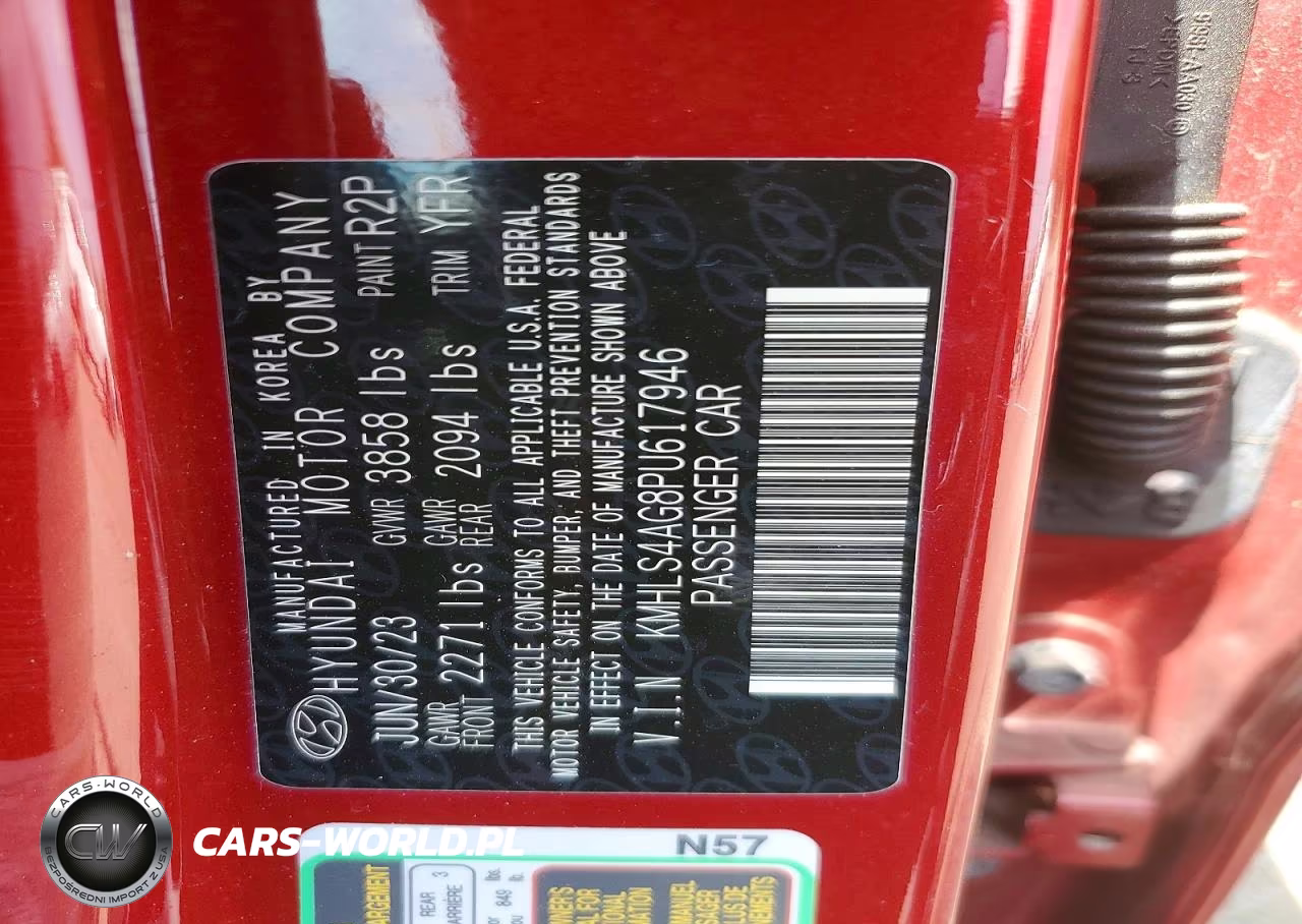 2023 Hyundai Elantra Sel VIN:KMHLS4AG8PU617946 - 12