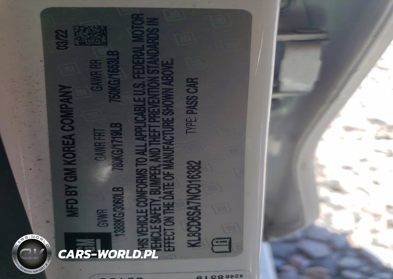2022 Chevrolet Spark 1Lt VIN:KL8CD6SA7NC016382 - 12