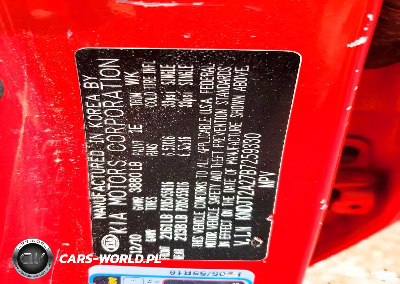 2011 Kia Soul + VIN:KNDJT2A27B7259330 - 12