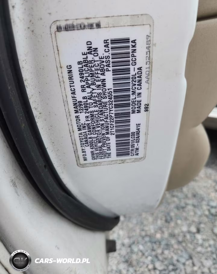 2000 Toyota Camry Solara Sle V6 VIN:2T1CF22P7YC324551 - 12