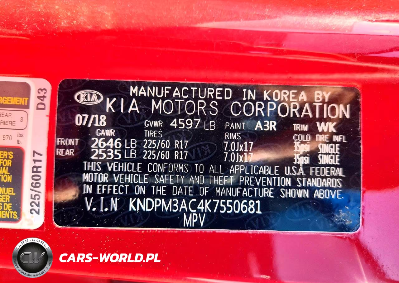 2019 Kia Sportage Lx VIN:KNDPM3AC4K7550681 - 14