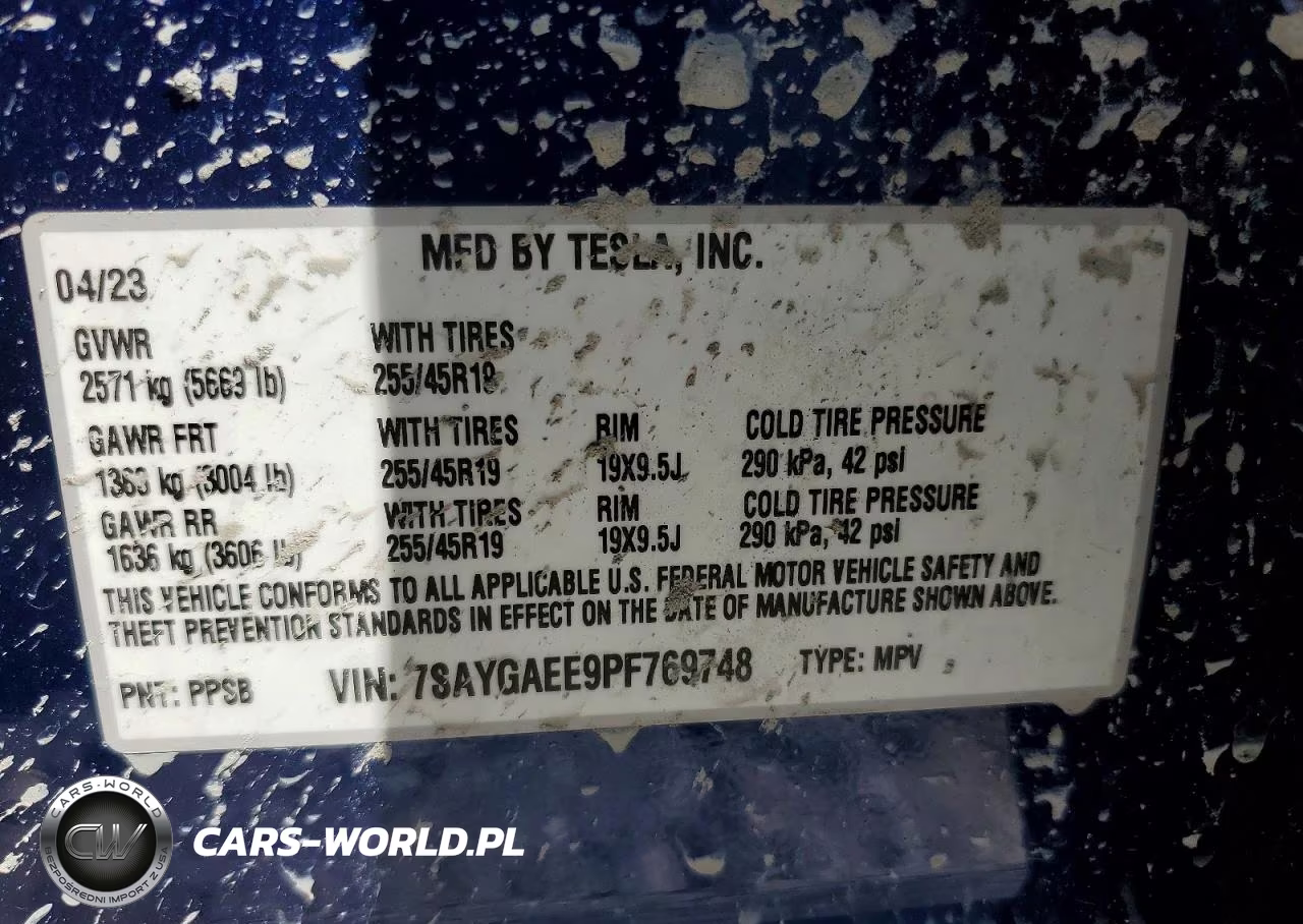 2023 Tesla Model Y VIN:7SAYGAEE9PF769748 - 13