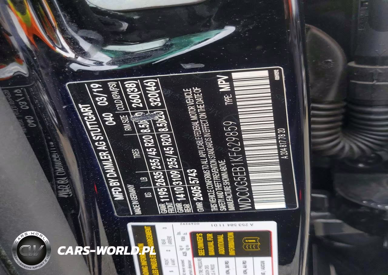 2019 Mercedes-Benz Glc 350E VIN:WDC0G5EB1KF629859 - 13