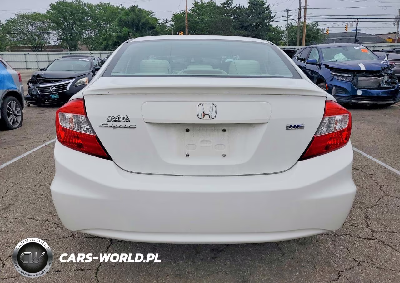 2012 Honda Civic Hf VIN:2HGFB2F62CH550314 - 6