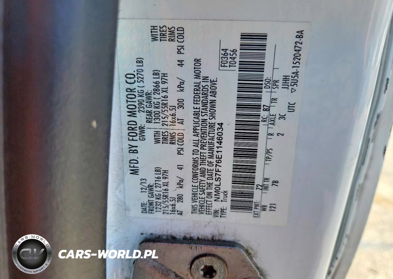 2014 Ford Transit Connect Xlt Delivery Van VIN:NM0LS7F76E1146034 - 12