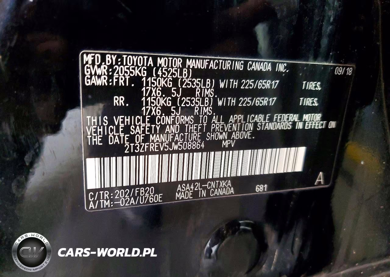 2018 Toyota Rav4 Le VIN:2T3ZFREV5JW508864 - 13