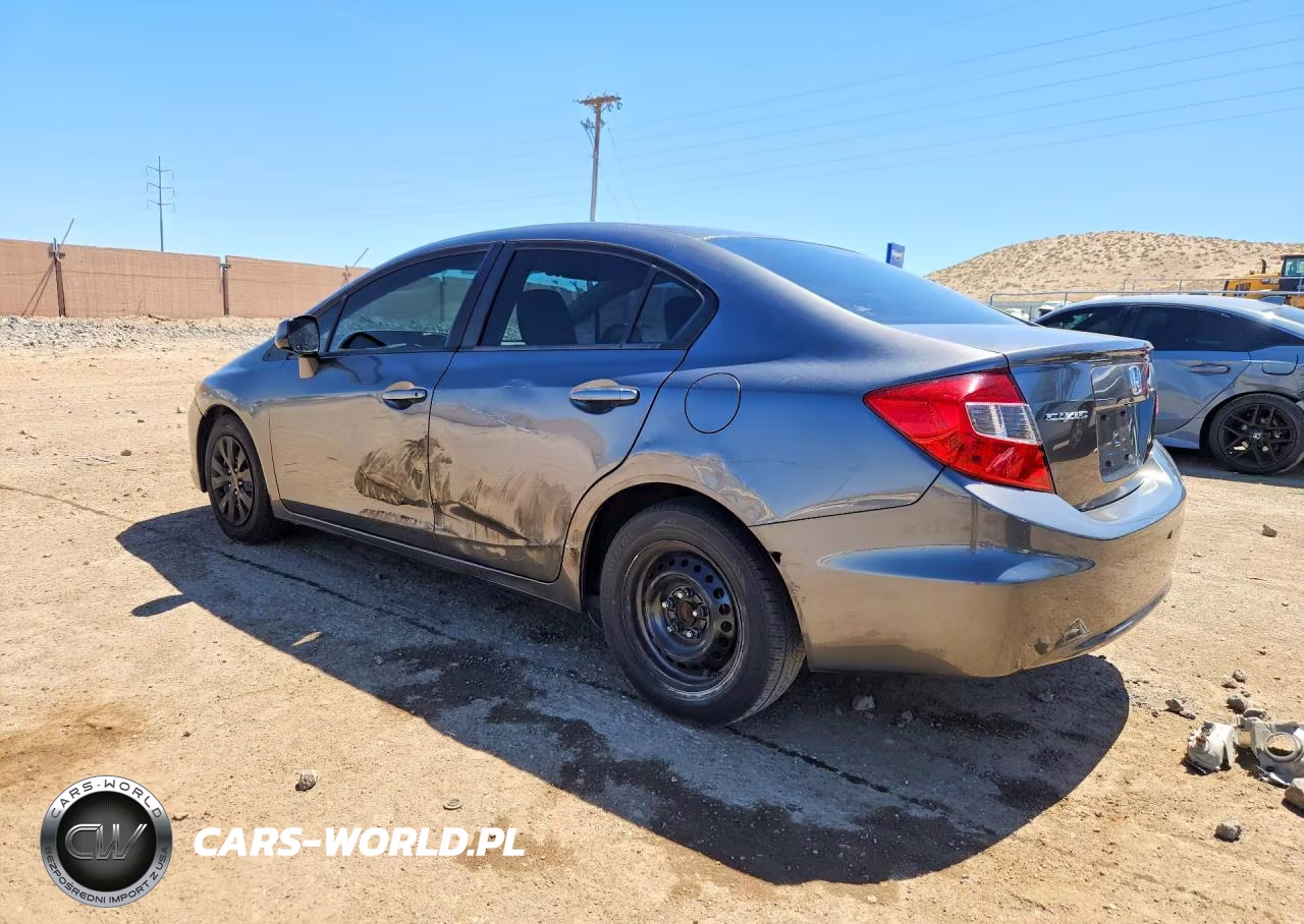 2012 Honda Civic Lx VIN:2HGFB2F59CH606613 - 2
