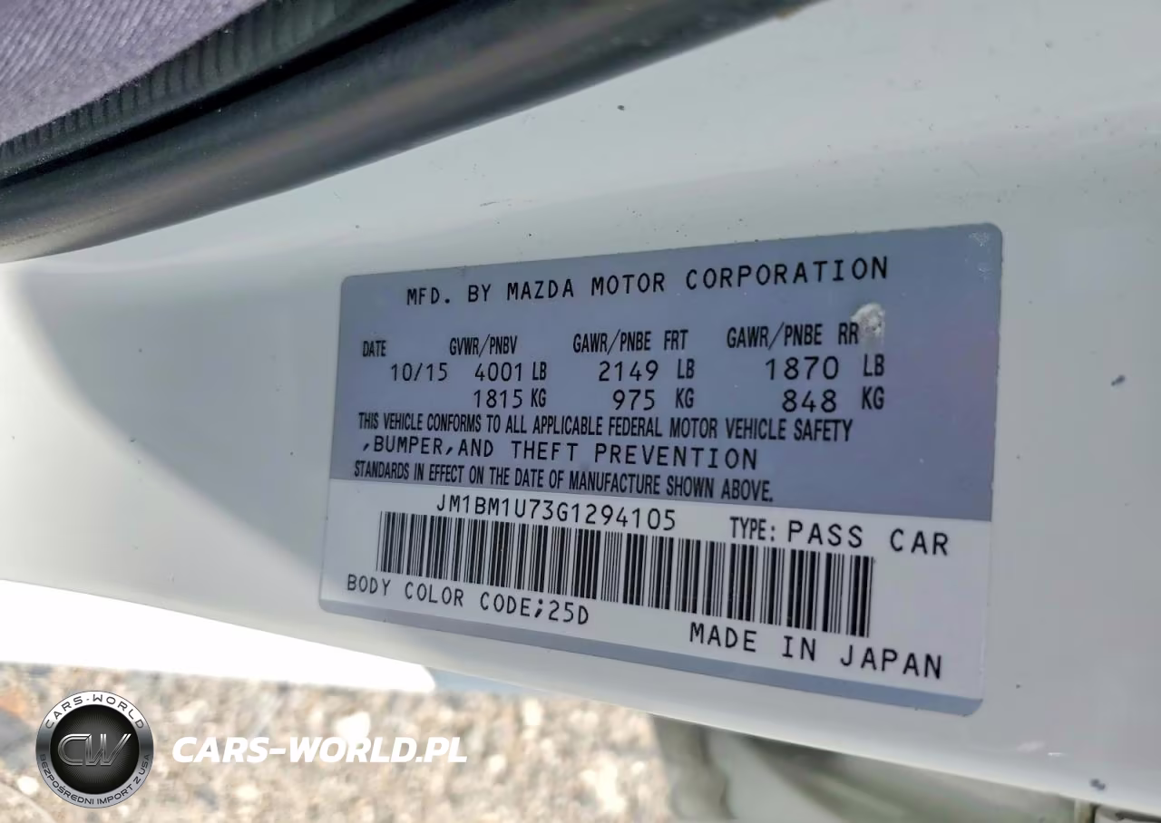 2016 Mazda 3 Sport VIN:JM1BM1U73G1294105 - 12
