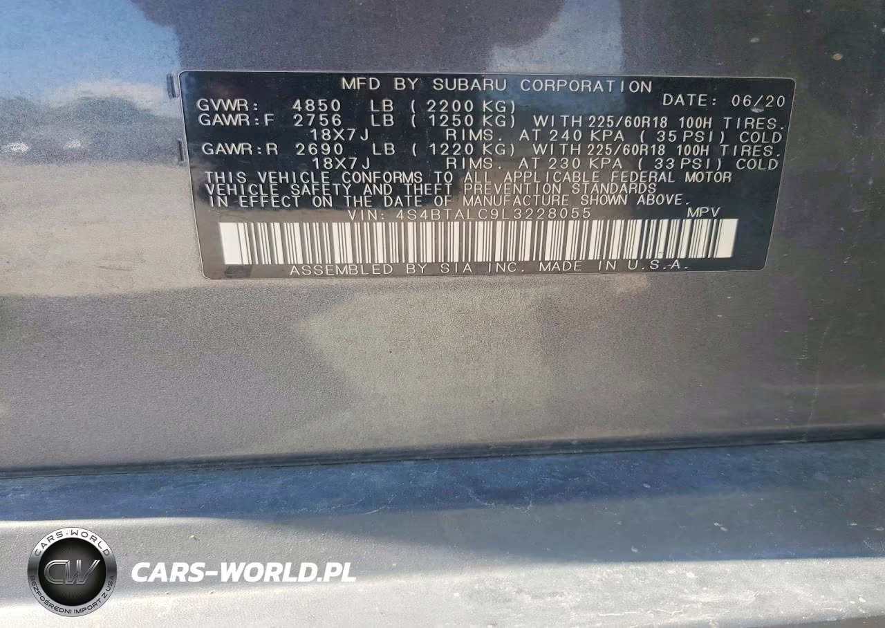2020 Subaru Outback Limited VIN:4S4BTALC9L3228055 - 12