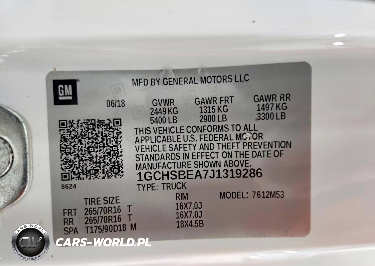 2018 Chevrolet Colorado VIN:1GCHSBEA7J1319286 - 12