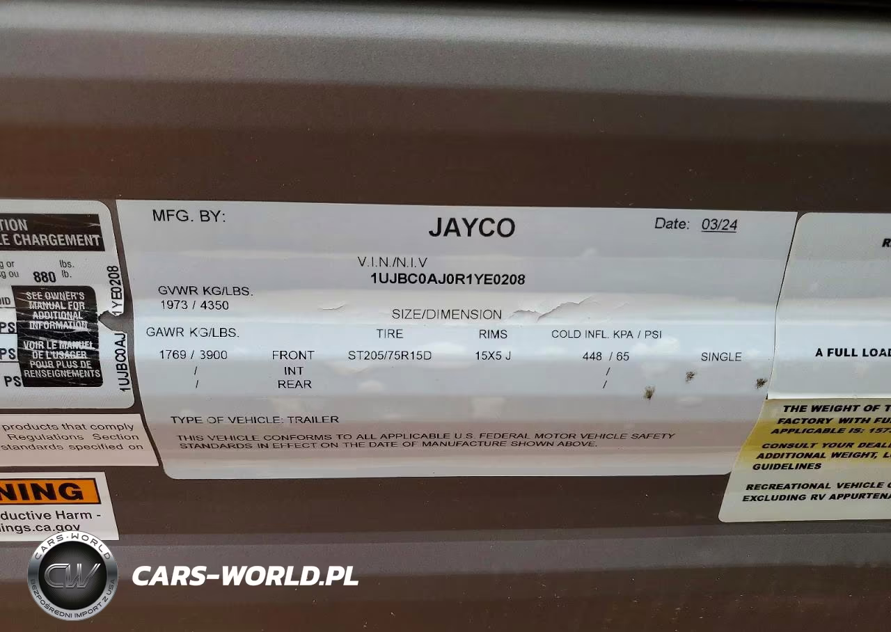 2024 Jayco Jay Flight Camper VIN:1UJBC0AJ0R1YE0208 - 10