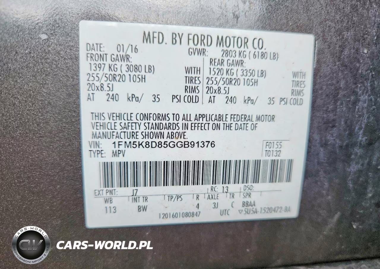 2016 Ford Explorer Xlt VIN:1FM5K8D85GGB91376 - 13