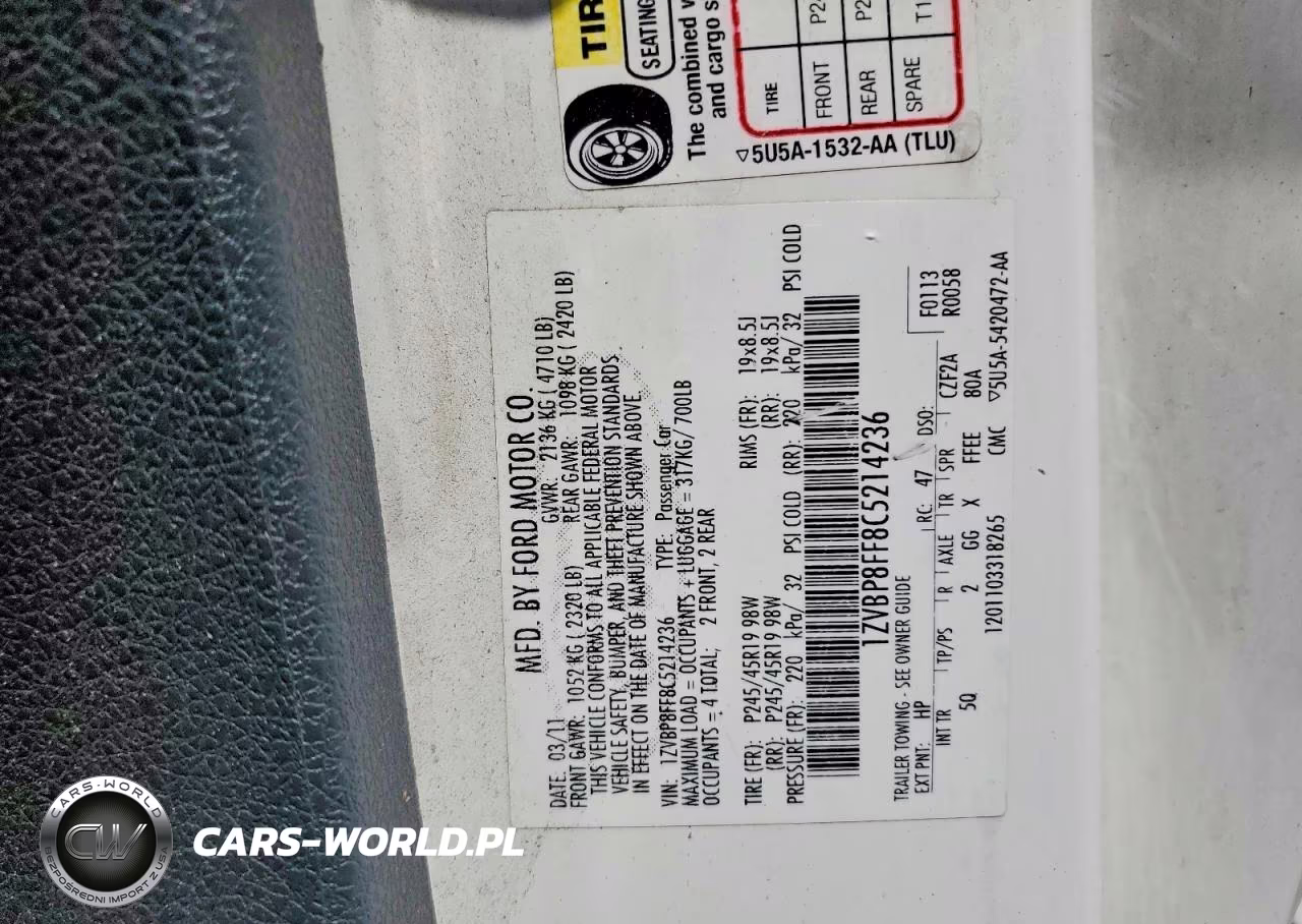 2012 Ford Mustang Gt VIN:1ZVBP8FF8C5214236 - 13