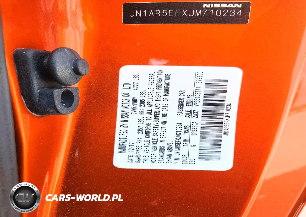 2018 Nissan Gt-R Premium VIN:JN1AR5EFXJM710234 - 12