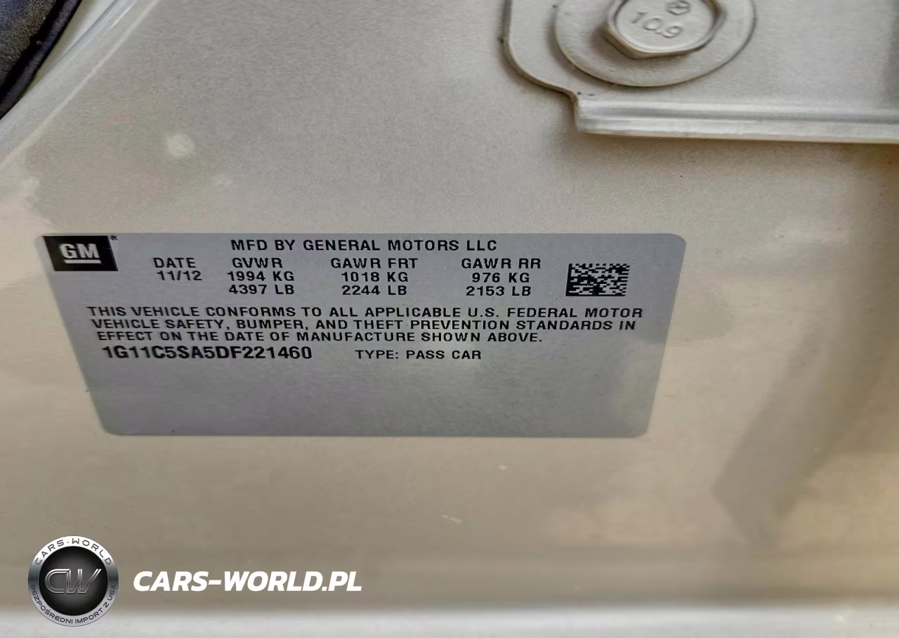 2013 Chevrolet Malibu 1Lt VIN:1G11C5SA5DF221460 - 13
