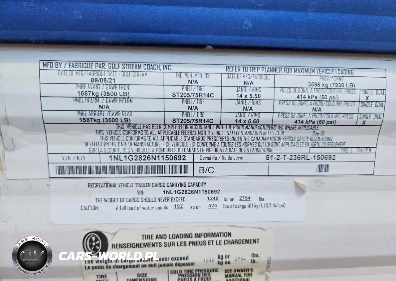 2022 Gulf Stream Conquest Camper VIN:1NL1G2826N1150692 - 10