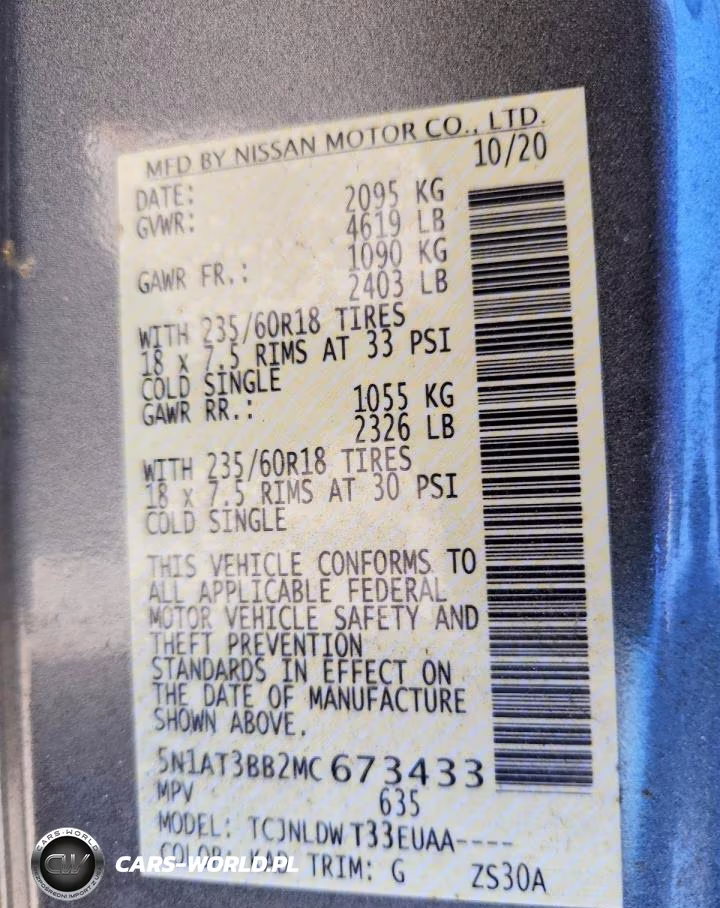 2021 Nissan Rogue Sv VIN:5N1AT3BB2MC673433 - 14