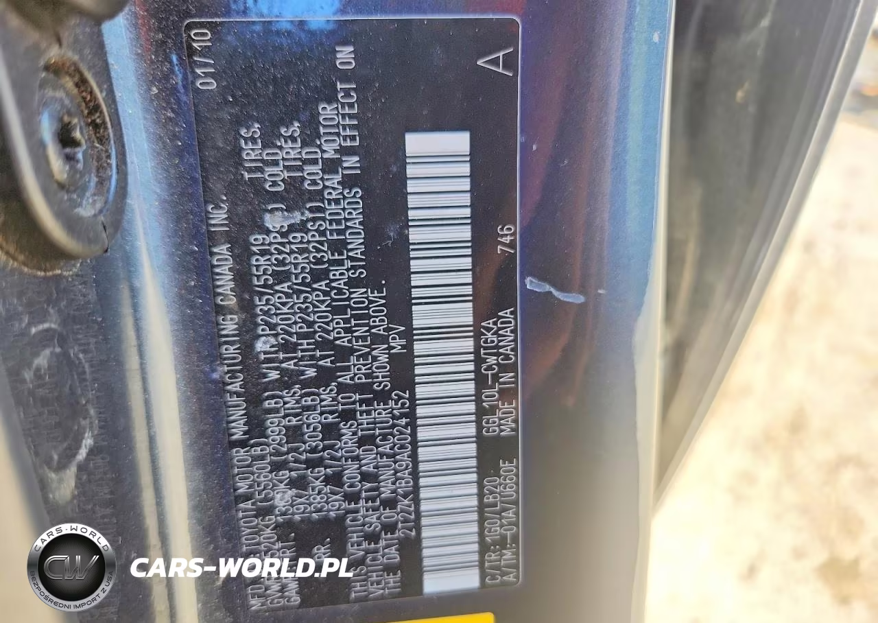 2010 Lexus Rx 350 VIN:2T2ZK1BA9AC024152 - 14