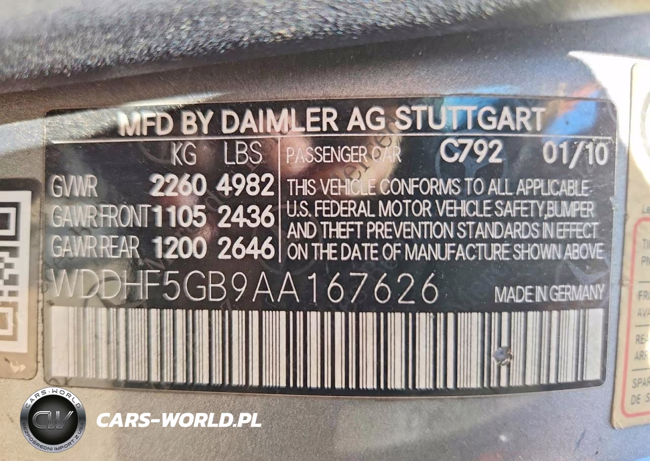 2010 Mercedes-Benz E 350 VIN:WDDHF5GB9AA167626 - 12