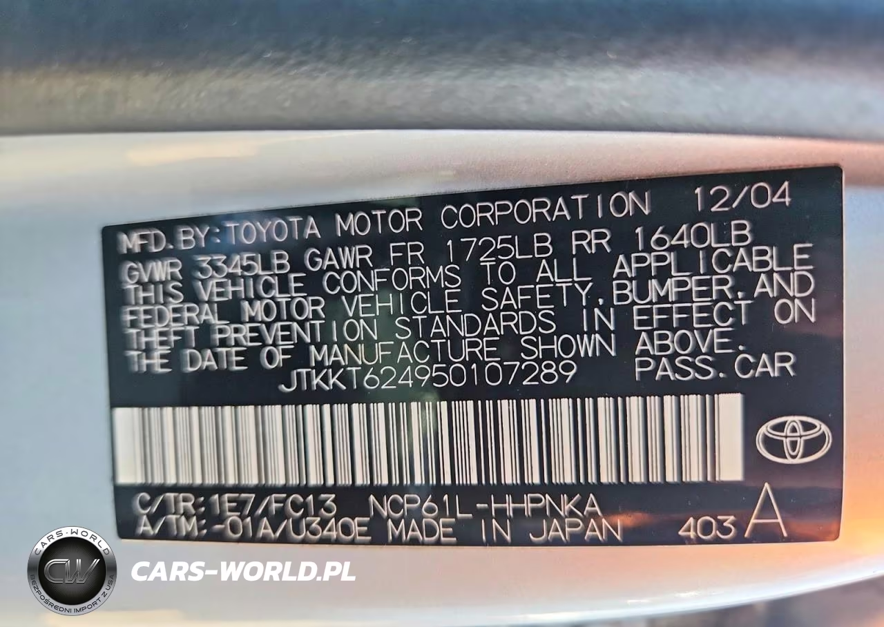 2005 Scion Xa Base VIN:JTKKT624950107289 - 12