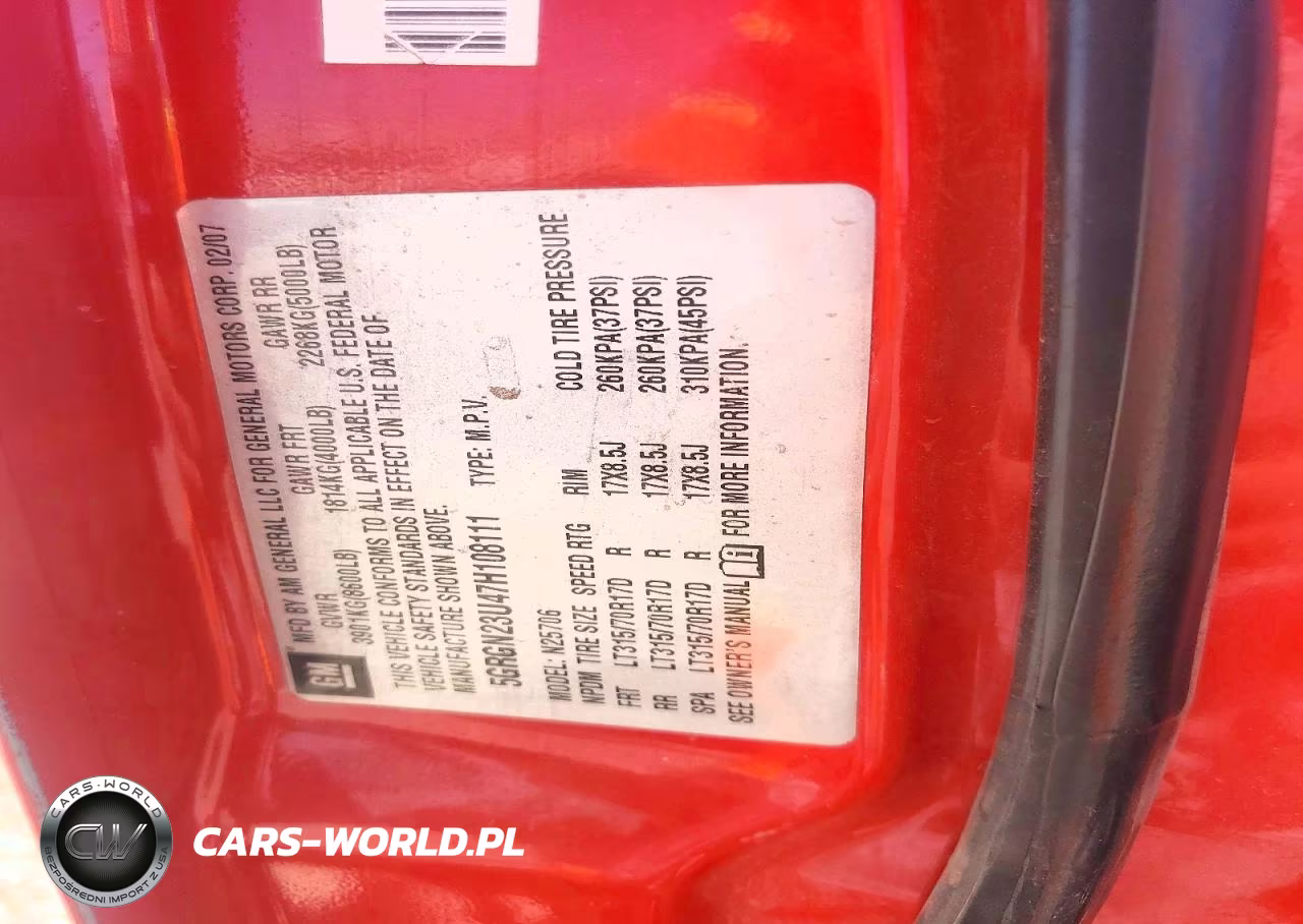 2007 Hummer H2 VIN:5GRGN23U47H108111 - 12