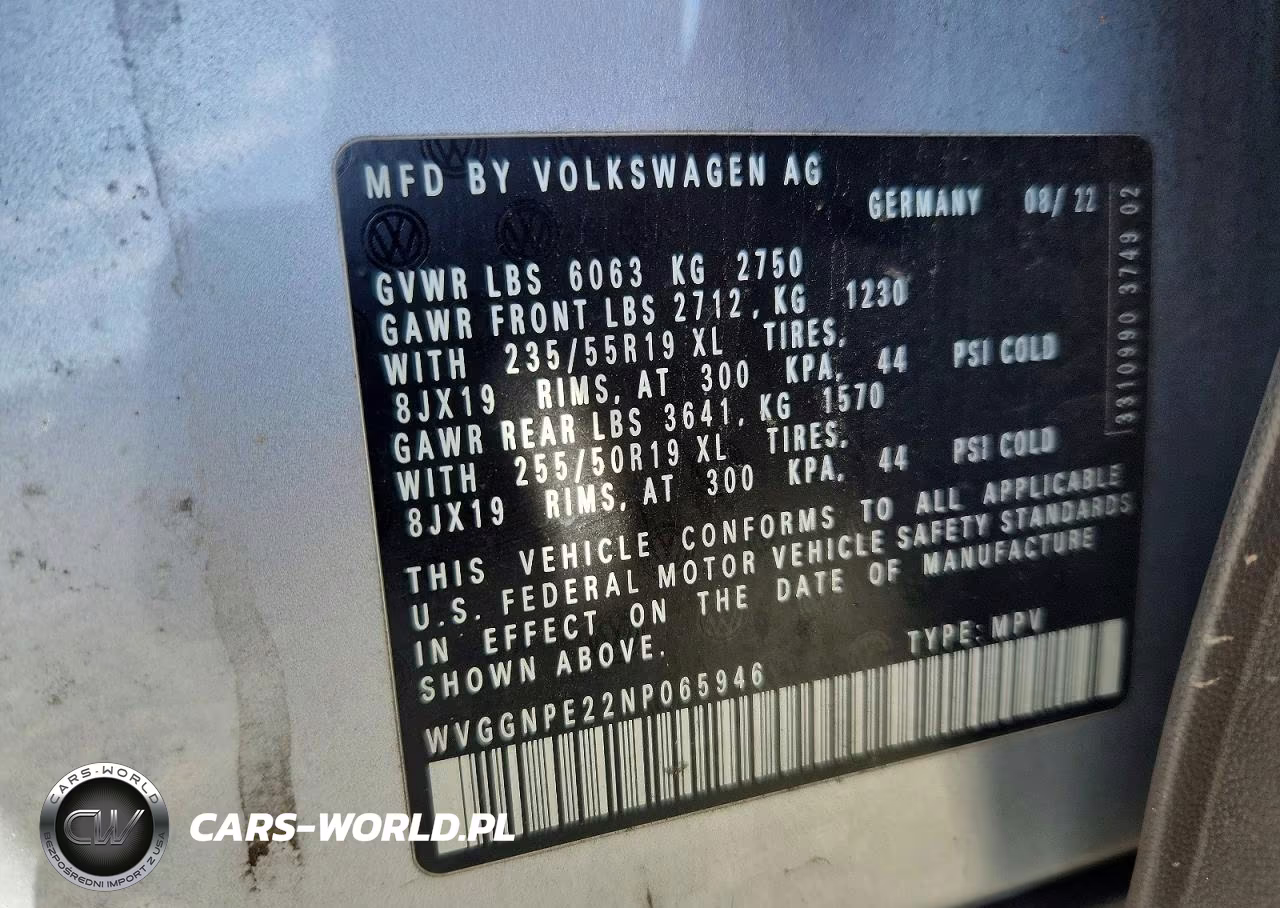 2022 Volkswagen Id.4 Pro S VIN:WVGGNPE22NP065946 - 13