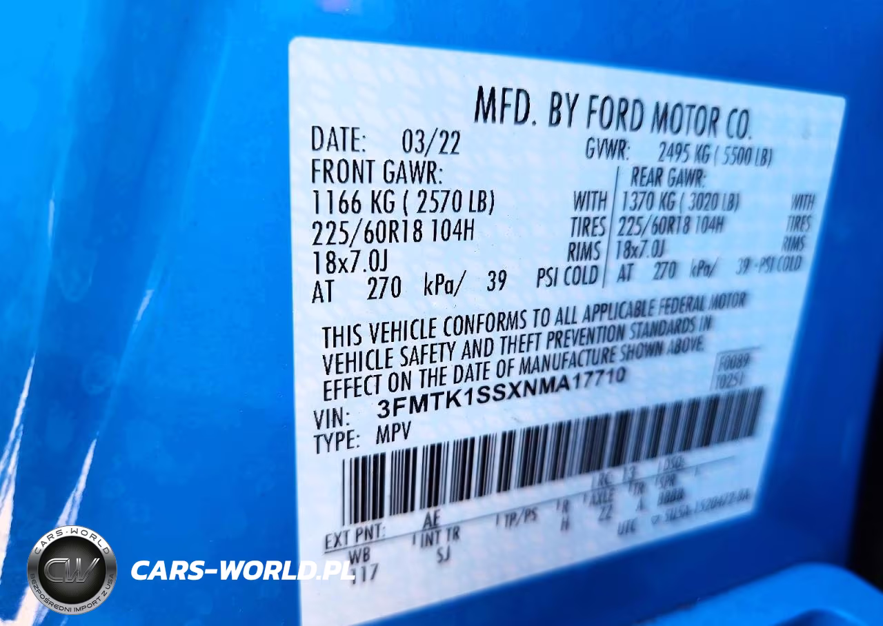 2022 Ford Mustang Mach-E Select VIN:3FMTK1SSXNMA17710 - 13