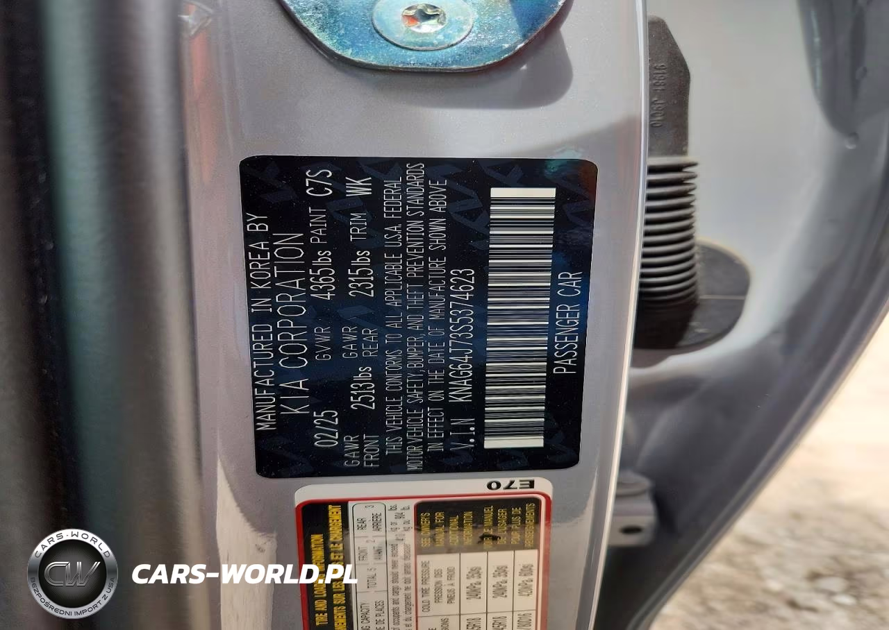 2025 Kia K5 Gt Line VIN:KNAG64J73S5374623 - 12