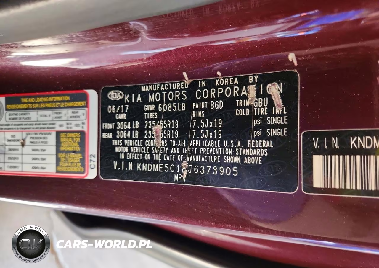 2018 Kia Sedona Sxl VIN:KNDME5C18J6373905 - 13